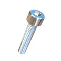 Allied Titanium M5-0.80 Socket Head Cap Screw, Plain Titanium, 25 mm Length 0017198